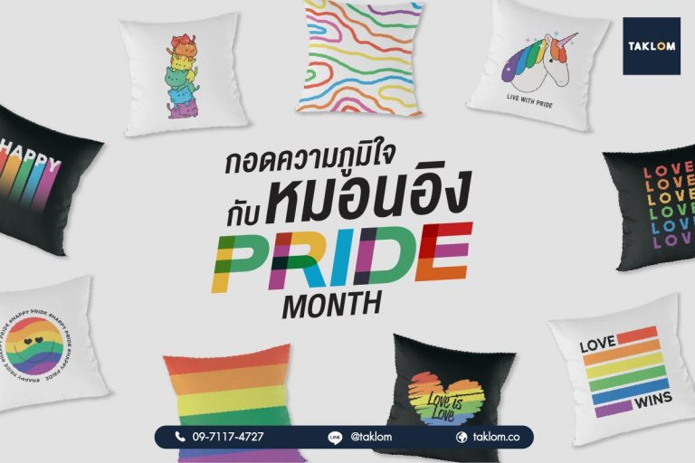กอดความภูมิใจ กับหมอนอิง pride month