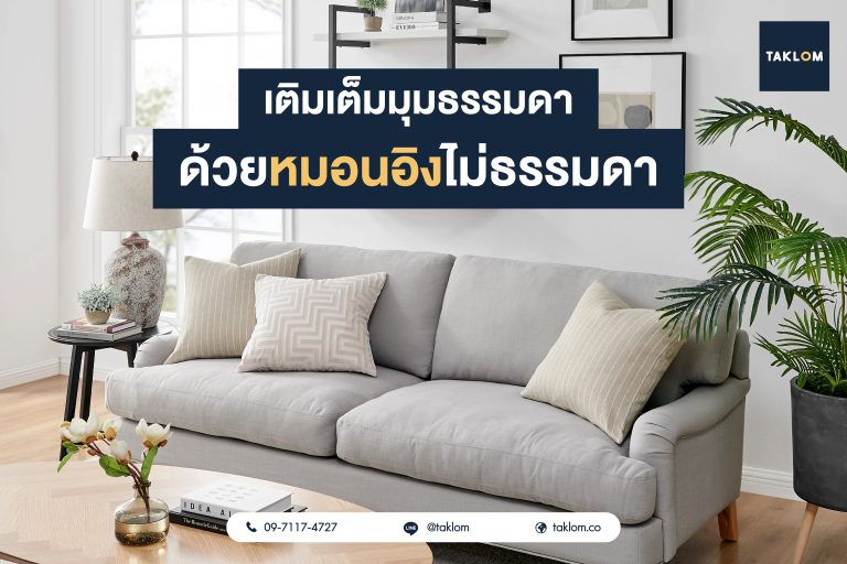 เติมเต็มมุมธรรมดา ด้วยหมอนอิงไม่ธรรมดา